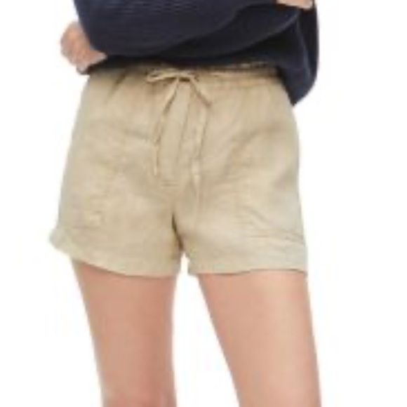 Michael Stars Paulette Tan Linen Shorts size XS - Picture 1 of 13